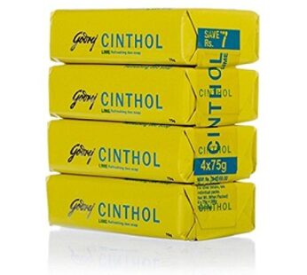 Cinthol Lime Refreshing Deo Soap (4x75g)