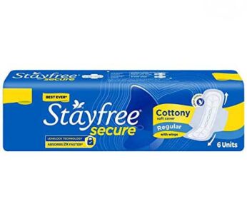 Stayfree Secure Cottony Wings, 6pcs